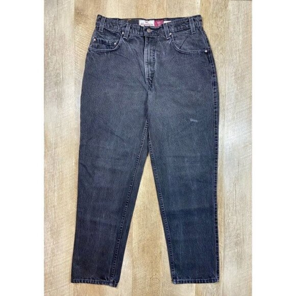 Levi's Other - Vtg Levis 545 34x32 Fits 31x29 Loose Fit Faded Black Jeans Brown Copper Tab USA